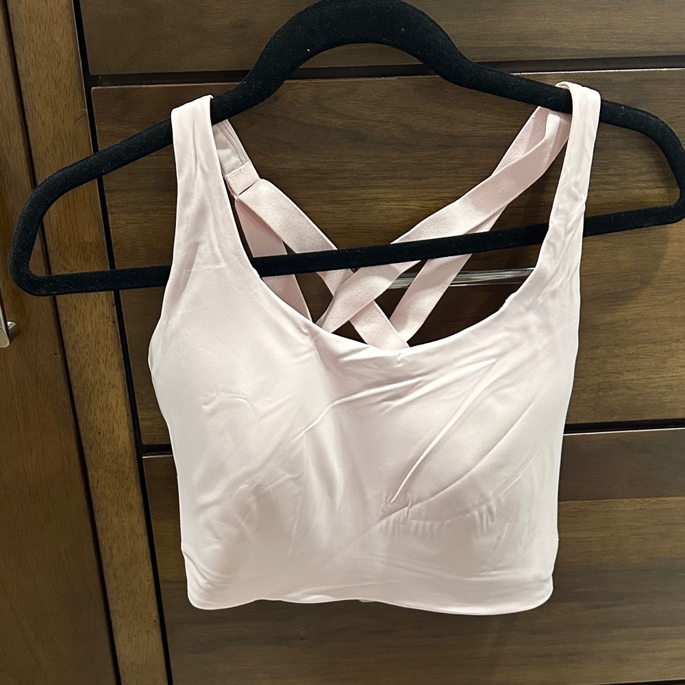 Lululemon Athletica Light Pink Cross-Back Sports Bra